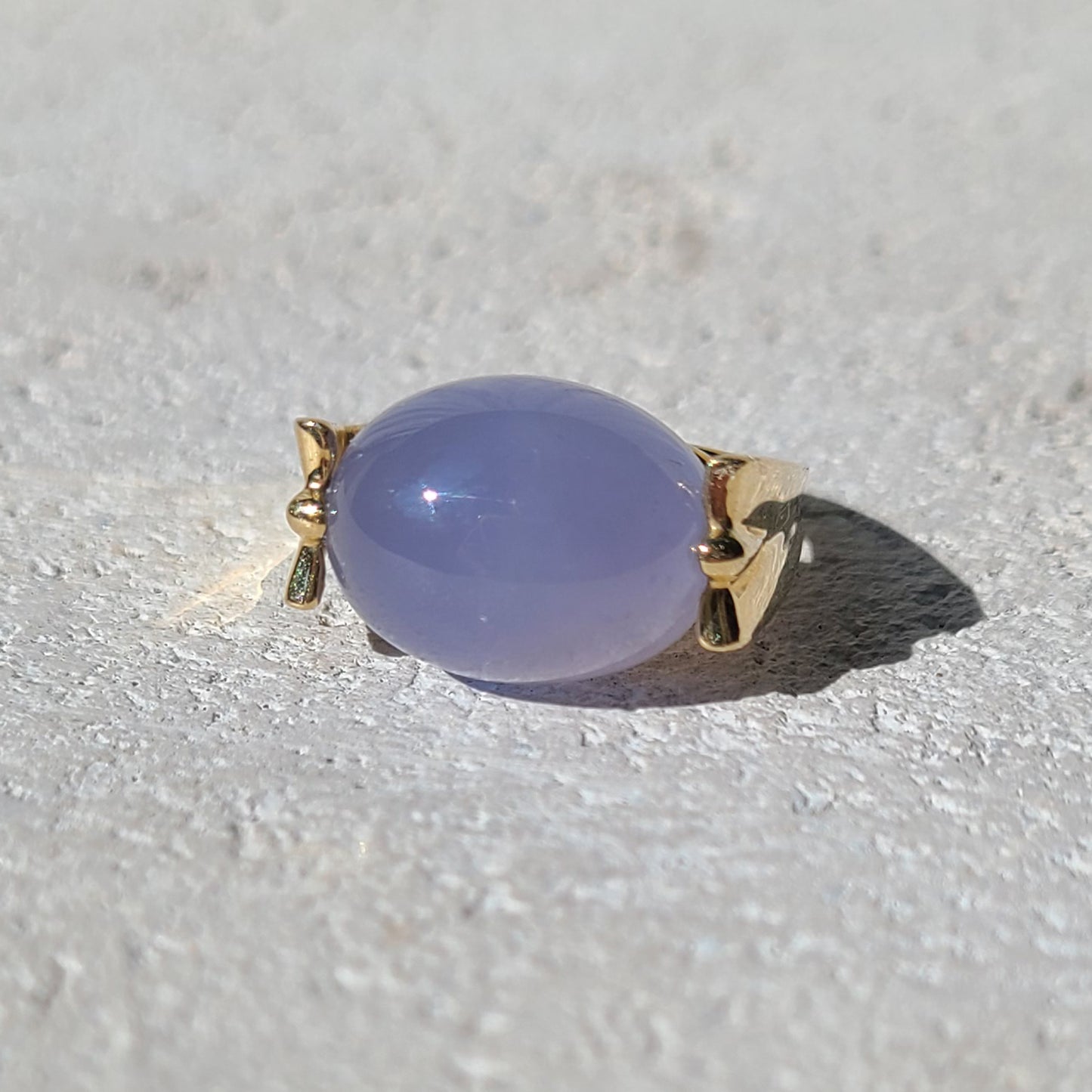 14k Lavender Jade Ring