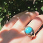 10k Turquoise & Diamond Ring