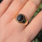 10k Black Jade Signet Rings