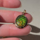 14k Ammolite Oval Pendant