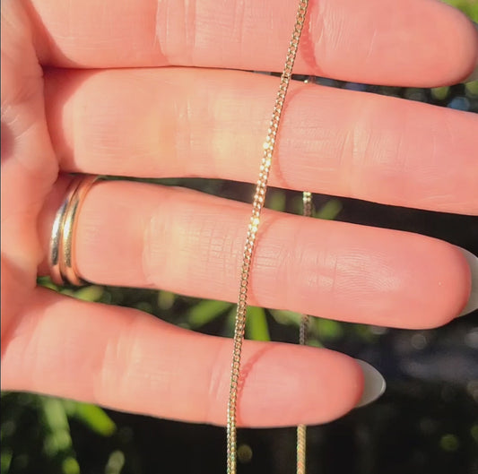 10k Dainty Curb Chain