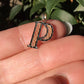 10k "P" Letter Pendant