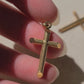 10k Textured Cross Pendant