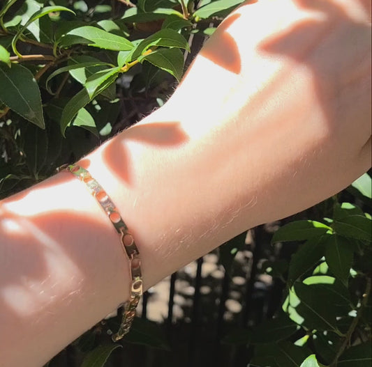 10k Tri-Tone Gold Bracelet