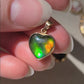 14k Ammolite Heart Pendant