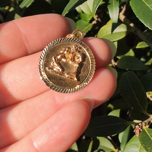 18k Gemini Pendant